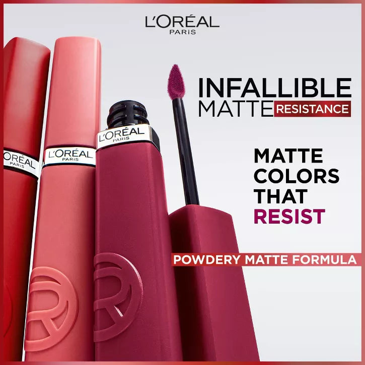 L'Oreal París Infallible Matte Resistance Liquid Matte Lipstick